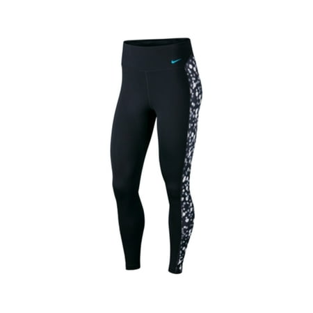 Nike One Dri-Fit Daisy Print Womens Active Pants Size S, Color: Black/White
