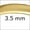 Yellow Gold - 3.5 mm, variant on Amberta Solid Italian 14K Gold Wedding Bands for Women Men | Real 14K Gold Wedding Rings His and Hers | Polished Premium Yellow White Rings for Him and Her: 2 mm Yellow Gold Ring Size 4.25