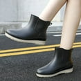 thumbnail image 2 of Mzoazpie Women's Rain Boots, Waterproof Non- Ankle-High Boots, Solid Color Print Shoes Outdoor, 2 of 5