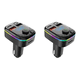 thumbnail image 1 of Modulador FM BT 5.0 Tipo-C Kit coche inalámbrico manos libres Cargador carga rápida USB, 1 of 5