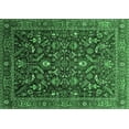 thumbnail image 1 of Ahgly Company Indoor Rectangle Oriental Emerald Green Industrial Area Rugs, 6' x 9', 1 of 4