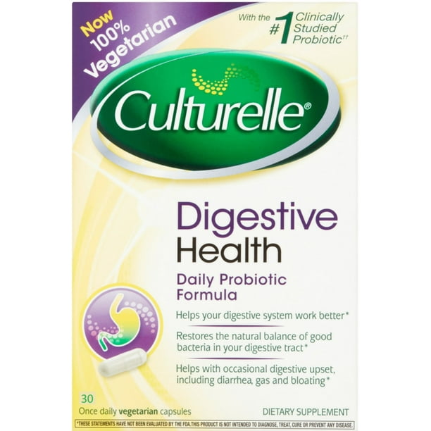 Culturelle Daily Probiotic Formula Digestive Health Capsules 30 Ea Pack Of 6 Walmart Com Walmart Com