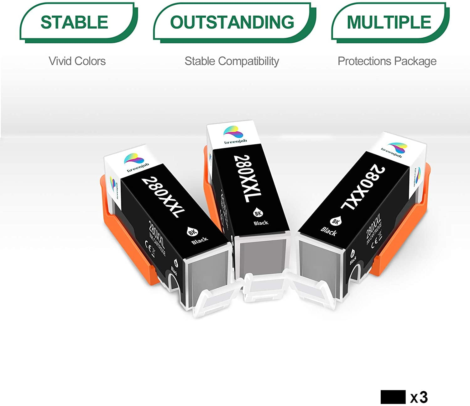 Greenjob PGI-280 CLI-281 XXL Compatible Ink Cartridge