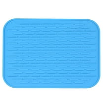 Masteelf Blue Silicone Baking Mat NonToxic Heat Resistant Cooking Mat for Kitchen Use Flexible and Easy to Clean 23.6 x 15.7 Inch