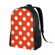 thumbnail image 2 of Balery Orange And White Polka Dot1 Mochila - Mochila Estilosa y Duradera para Laptop de 15 Pulgadas con Tela Oxford Impermeable, 2 of 8