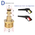 thumbnail image 5 of D Convertidor de conector de manguera 4 unids/set accesorio de lavadora de coche de alta presión, 5 of 5