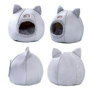 Abody Cat House – Plush Enclosed Cat Bed with Removable Cushion – Pet Cave Bed for Kittens or Small Dogs up to 16lbs