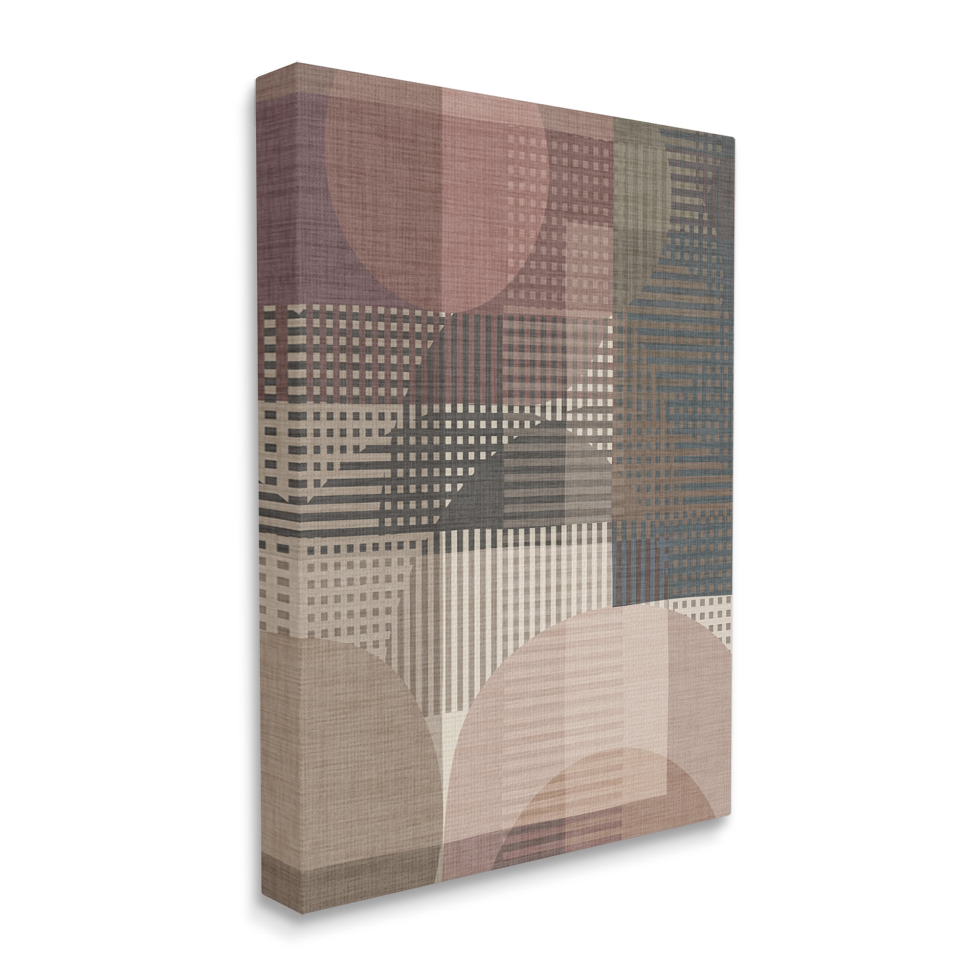 Stupell Industries Rustic Earthy Abstraction Abstract Painting Gallery Wrapped Canvas Art Print Wall Art, 36 x 48
