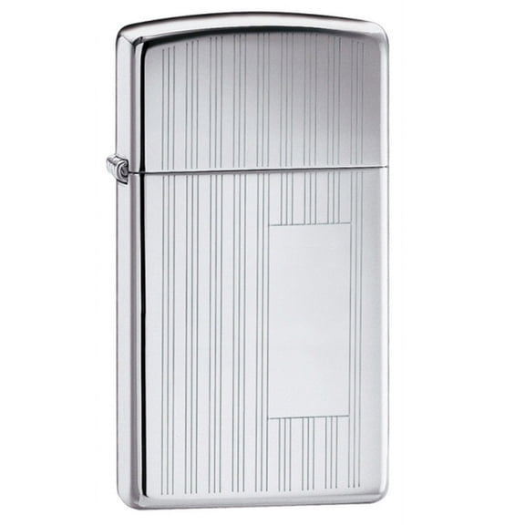 Slim - Chrome Ribbon Zippo Windproof Lighter