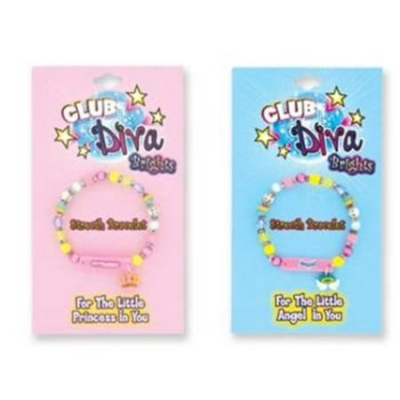 Bulk Buys Club Diva Brights Stretch Bracelets - Pack of 3