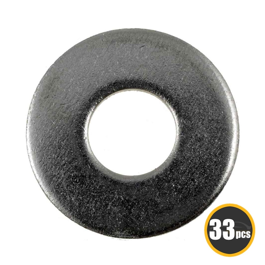 KarParts360 Multi-Purpose Washers | Zinc-Plated Finish | Steel | Natural Color | Flat Type