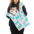 thumbnail image 4 of Bolso de mujer de punto plisado con diseño de letras, bolso de mano para mujer, bolso de mano de gran capacidad, bolso de viaje de verano, bolso de playa, 4 of 5