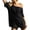 Black, variant on Laqbezok Women's Off-The-Shoulder Romper, Loose Casual Short Sleeve Jumpsuit, Summer One-Piece Playsuit with Pockets