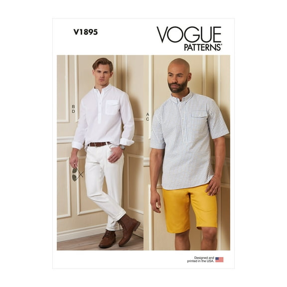 Vogue Sewing Pattern 1895 Shirts, Shorts, Trousers MUU (34-36-38-40)