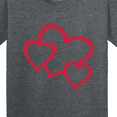 thumbnail image 4 of Inktastic Three Red Hearts Youth T-Shirt, 4 of 5