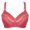 Red, variant on VerPetridure Sports Bras for Women High Support Large Bust Women Fashion Printed Bra Wireless Underwear One-Piece Bra Everyday Underwear