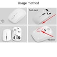 thumbnail image 4 of Youkk 2.4G Mini ergonomique clavier sans fil USB Souris Paramétrez Entertainment Desktop Fournitures pour ordinateur portable, 4 of 9