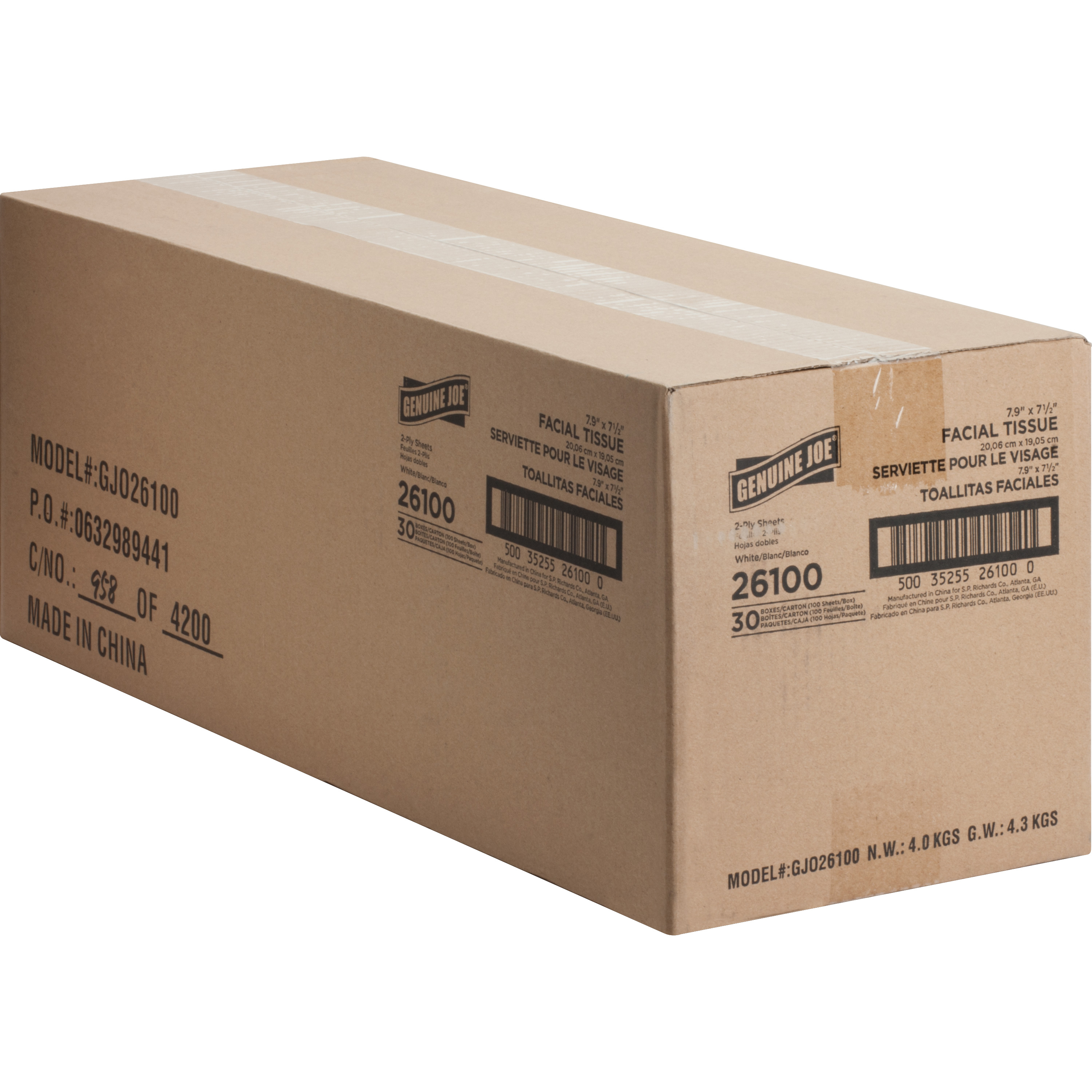 Genuine Joe 2-Ply Facial Tissues, 30 Box Pack photo 5