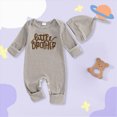 thumbnail image 2 of CAUYDY 0 3 6 9 Months 1T 2T Newborn Boy Coming Home Outfits Baby Sleepwear Preemie Long Sleeve Romper Infant Boys Pajamas Fall Winter Toddler Bodysuit Khaki for Sizes 0-3 Months, 2 of 6