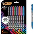 thumbnail image 1 of BIC Gel-ocity Smooth Stic Gel Pen, Medium Point (0.7mm), Assorted Colors, 8-Count, Vibrant and Smooth Gel Ink Pens-(Multicolor), 1 of 3