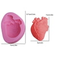 thumbnail image 2 of Heart Silicone Cake Mold Non-stick Reusable Candle Soap Molds Non-stick Party Kitchen Gadgets Halloween Bakeware Cookie Mould Tools, 2 of 9