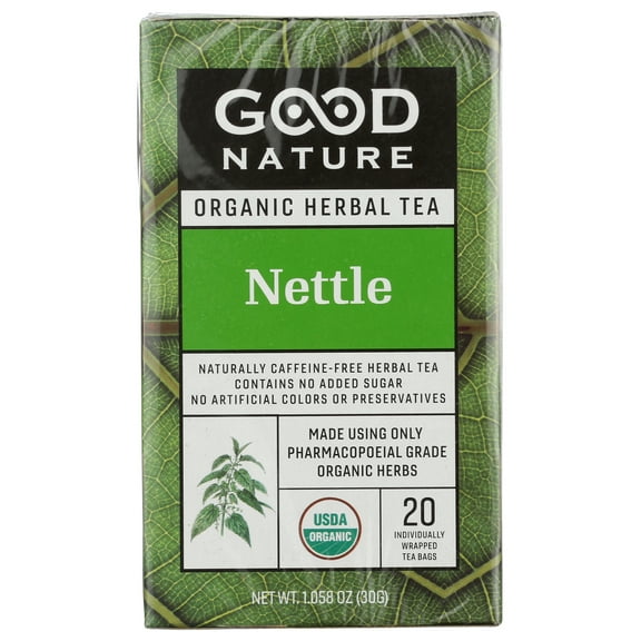 Good Nature Organic Herbal Tea, Nettle, 30G, Pack of 6