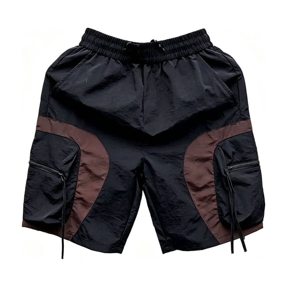 Bainana Men Casual Cargo Shorts Elastic Waisted Loose Fit Breathable Hiking Shorts With Pockets For Golf Workout