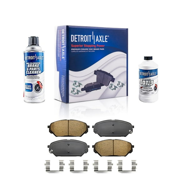 Detroit Axle - Front Ceramic Brake Pads for 2007-2012 Hyundai Veracruz 2008 2009 2010 2011 Replacement