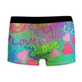 thumbnail image 4 of Mens Boxer Briefs Valentine's Day Red Hearts Pattern Underwear Love Boxer Briefs For Men Green XXXL, 4 of 4