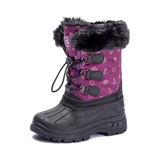 OwnShoe Kids Snow Boots Boys Girls Winter Waterproof Cold Weather Outdoor  Warm Shoes (Toddler/Little Kid/Big Kid) - Walmart.com - Walmart.com