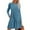 Knit Blue, variant on gakvbuo Fall Dresses For Women 2023 With Pockets Plus Size Mini Dress Long Sleeve T-Shirt Dress Crew Neck Casual Plain Simple Loose Wedding Guest Dress
