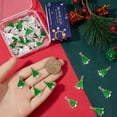 thumbnail image 3 of 50Pcs Alloy Pendants with Enamel Christmas Tree Charm Silver 24x14.5x2mm Hole: 1.8mm, 3 of 6