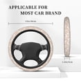 thumbnail image 5 of Disketp White Goose Elastic Microfiber Steering Wheel Cover for Truck,SUV,Cars,Universal 15 inch,Anti-Slip, 5 of 8