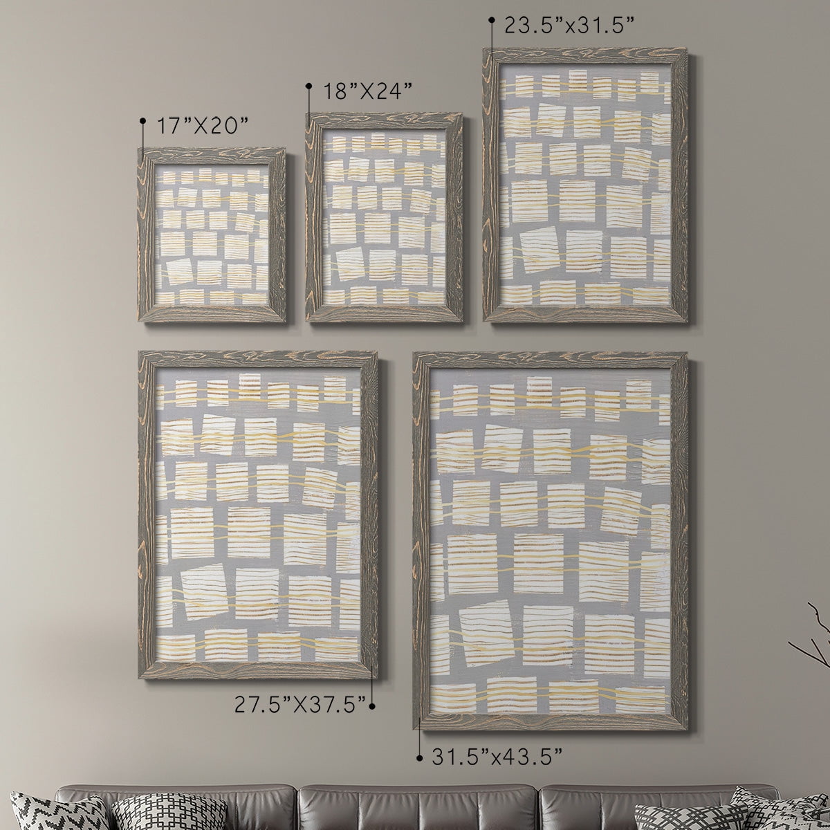 Networks I - Premium Framed Canvas 2 Piece Set - Ready to Hang