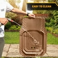 thumbnail image 6 of Cat® TerrainGuard™ Heavy-Duty 3-Piece All-Weather Rubber Floor Mats for Car, Beige, 6 of 7