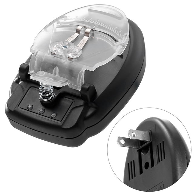 Cargador universal de viaje, calibre europeo, pie alto, pie plano, negro, tres lámparas, calibre estadounidense, LCD, carga rápida, cargador LCD