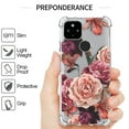 thumbnail image 3 of CoverON Phone Design For Google Pixel 5a Case, Clear Flexible Soft Rubber Slim TPU Cover, Purple Flower, 3 of 8