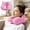 Pink-PK, variant on MMJ Inflatable Neck Pillow Press U Shaped Portable Travel Airplane Car Head Rest Support Cushion 31.50x7.87x3.94in
