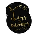 thumbnail image 1 of Inkdotpot Real Gold Foil Cheers To Retirement Tags Favor Hang Paper Tags 100 Pieces, 1 of 6