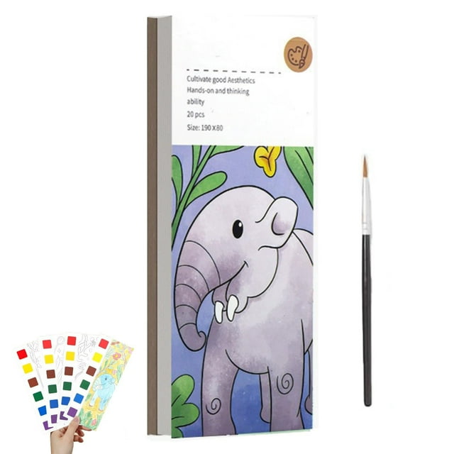 Portable Watercolor Paint Pad Mini Paint Set Supplies Watercolor Coloring Book for Painting Enthusiasts Versatile Watercolor Paper Pad for Kids and Adults
