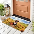 thumbnail image 3 of Vintage Boston Terrier Says Hello Mother's Day Summer Sunflower Field Doormat Gentleman Dog Lover Gifts Indoor Outdoor Welcome Mat - 12005, 3 of 5