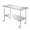48 L x 24 W, variant on PRIJESSE Stainless Steel Commercial Kitchen Prep & Work Table with 4 Casters (Wheels) - 36 L x 24 W Inches