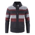 thumbnail image 2 of USSUMA Long-Sleeved Men's Cardigans With Pockets, Men's Cardigans Front Zip Jackets Youth Zip Up Elegant Casual Jackets Shirt Jacket Outwear Coat, 2 of 7