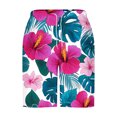 thumbnail image 4 of Miqool Mens Swim Trunks Holiday Hawaiian Floral Beach Shorts Quick Dry Board Shorts Bathing Suit with Pockets, 4 of 5