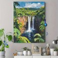 thumbnail image 4 of Tropical Waterfall Canvas Wall Art， Perfect for Living Room， Bedroom， Bathroom， Office， and Hotel Decoration., 4 of 8