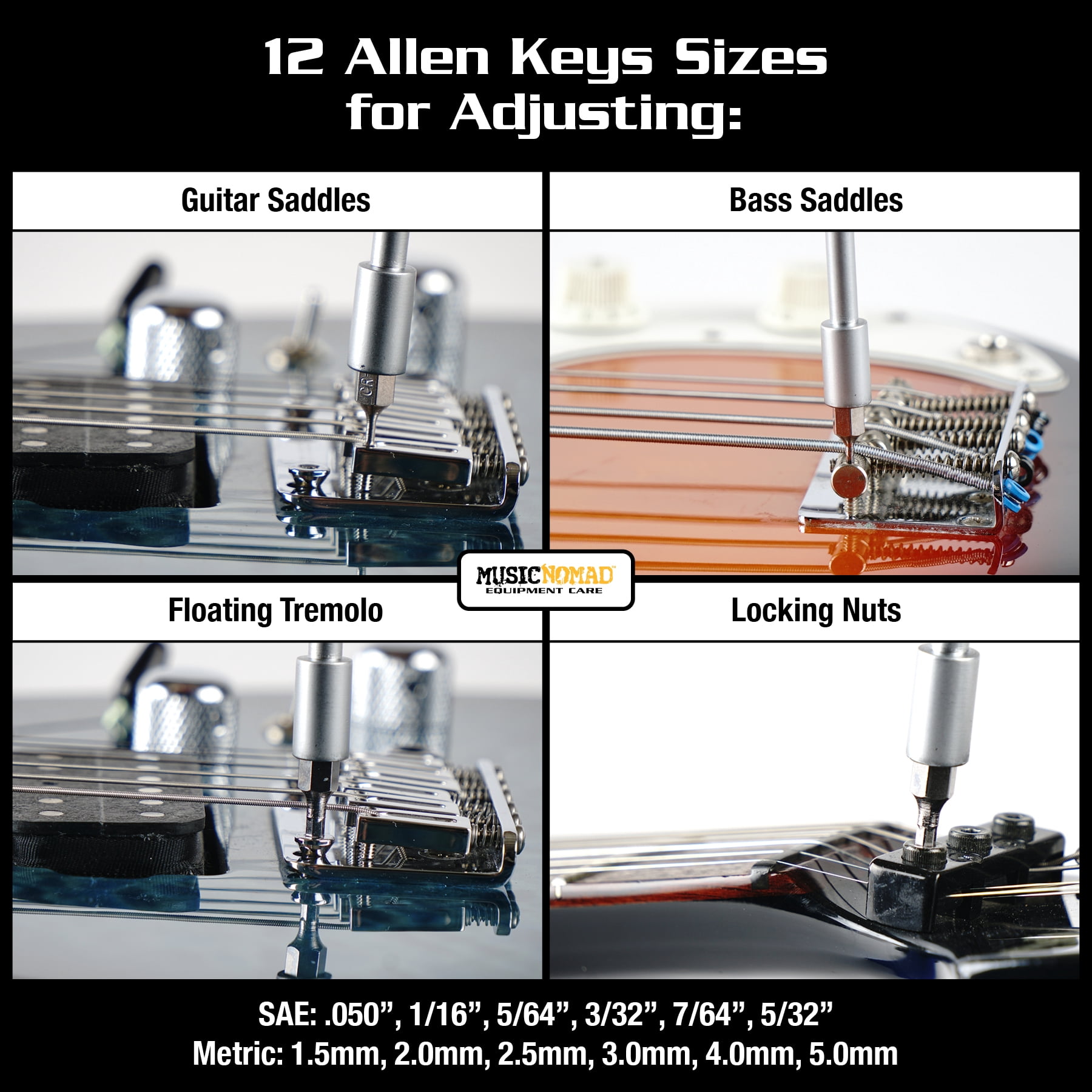 Music Nomad Premium Guitar Tech Screwdriver and Wrench Set