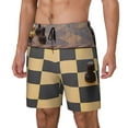 thumbnail image 1 of Kdxio Chess Board With Pawns Print Mens Swim Shorts with Mesh Lining, Breathable and Quick-Drying, Adjustable Waist, Privacy Pocket-X-Large, 1 of 6
