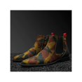 thumbnail image 6 of Men TAYNO Chelsea Chukka Micro Suede Soft Comfortable Boot Victorian Green Camo, 6 of 9
