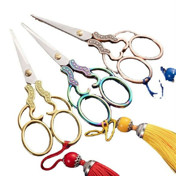 Rainbow Embroidery Scissors - Stainless Steel Sharp Sewing Shears for DIY Craft, Art Work, Needlework, Cross Stitch - 3Pack