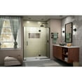 thumbnail image 5 of DreamLine Unidoor-X 59-59 1/2 in. W x 72 in. H Frameless Hinged Shower Door in Satin Black, 5 of 13